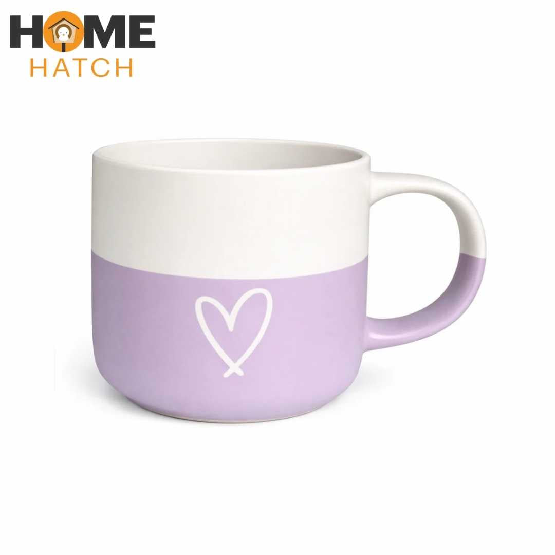 Two-Tone Matte Finish Ceramic Coffee Mug & Tea