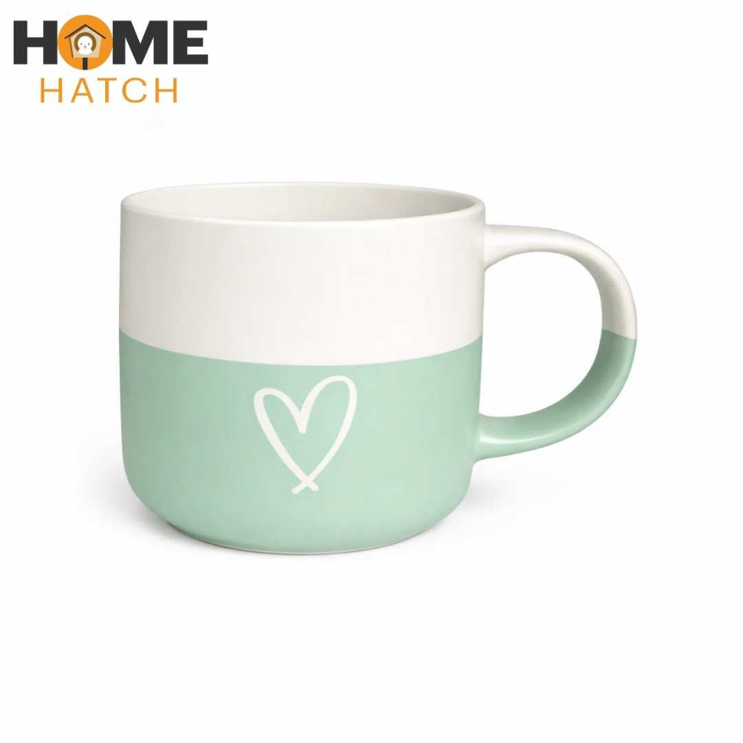 Two-Tone Matte Finish Ceramic Coffee Mug & Tea