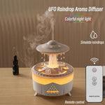 “UFO raindrop LED humidifier and essential oil diffuser with night light – Home Hatch”