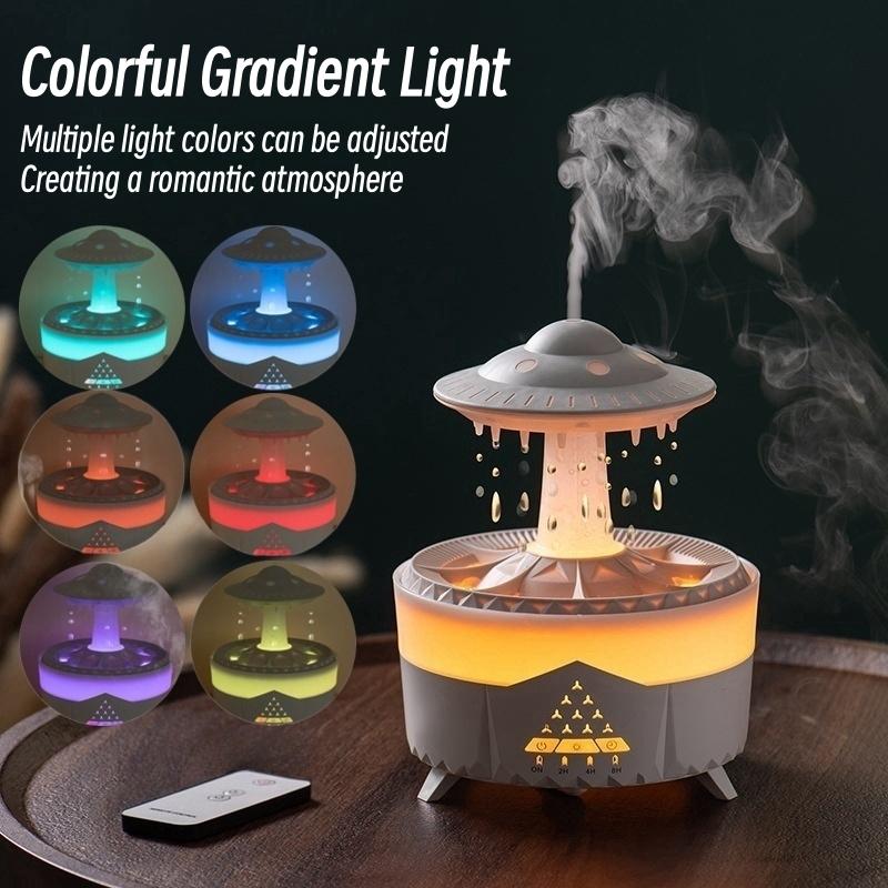 “UFO raindrop LED humidifier and essential oil diffuser with night light – Home Hatch”