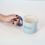 Colorful Round Handle Ceramic Mug – 280ml
