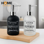 Urban Kitchen Refillable Soap & Lotion Dispenser Bottles – Matte Black & Frosted White