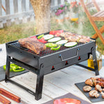 پورٹ ایبل اور ٹوٹنے والا BBQ گرل اور فائر پٹ مفت بیگ کے ساتھ