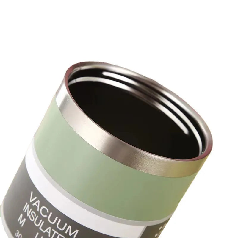 Vacuum Flask & Tumbler with Straw, Insulated Stainless Steel