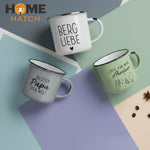 Vintage Enamel Coffee Mug – Retro Style