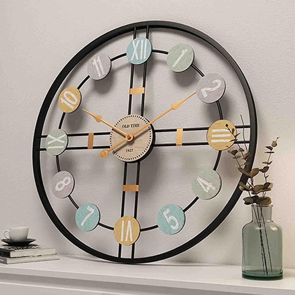 Colourful Digits Metal Wall Clock | Wall Hanging Clock