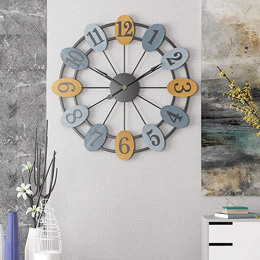 Colourful Digits Metal Wall Clock | Wall Hanging Clock