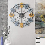Colourful Digits Metal Wall Clock | Wall Hanging Clock