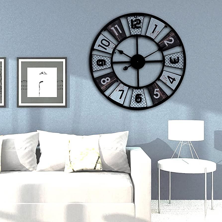 Colourful Digits Metal Wall Clock | Wall Hanging Clock