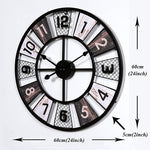 Colourful Digits Metal Wall Clock | Wall Hanging Clock