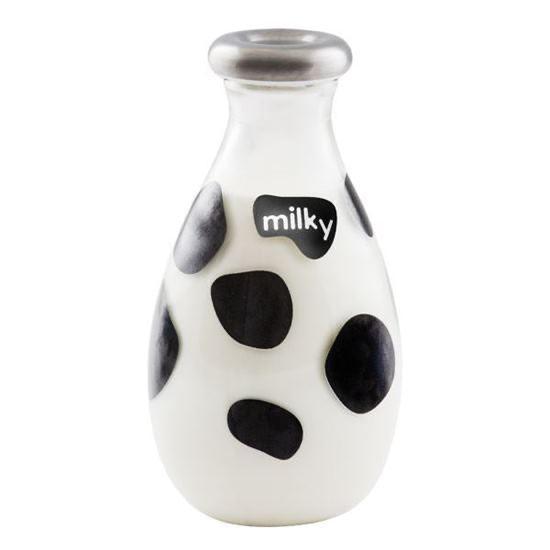 Glass Milk Storage Water Bottle With Steel Lid