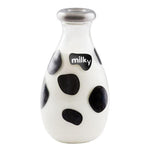Glass Milk Storage Water Bottle With Steel Lid