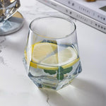 Delisoga Modern Transparent Diamond Shape Drinking Glass Set - Home Hatch