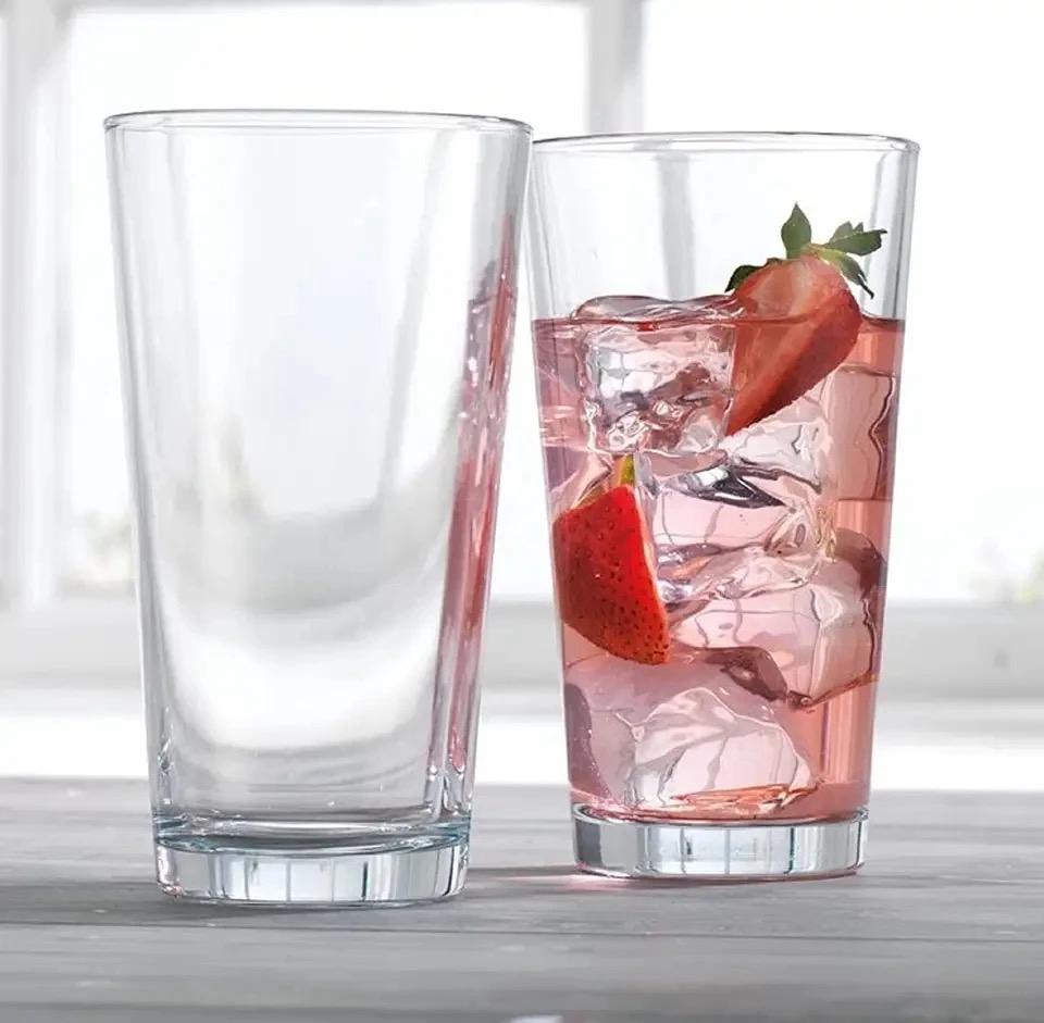 Delisoga Classic Transparent Drinking Glass - Set of 6 - Home Hatch