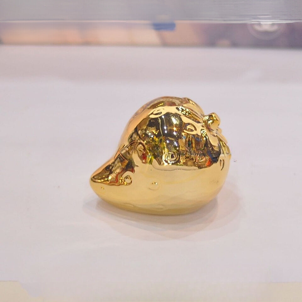 Golden Artificial Strawberry Ceramic Décor Fruit | Centre Piece | Home Décor