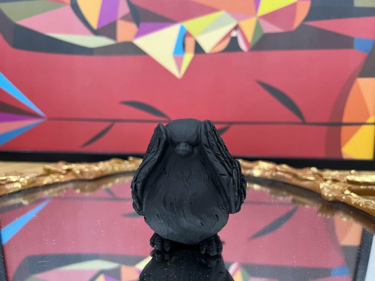 3pcs Ceramic Sparrow Statue