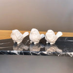 3pcs Ceramic Sparrow Statue