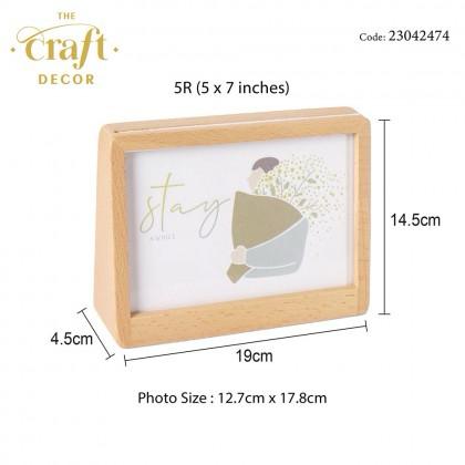 Minimalistic Functional Wooden Photo Frame | Home Décor