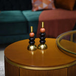 Modern Ceramic Beads Pillar Candle Stand | Home Décor
