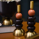 Modern Ceramic Beads Pillar Candle Stand | Home Décor