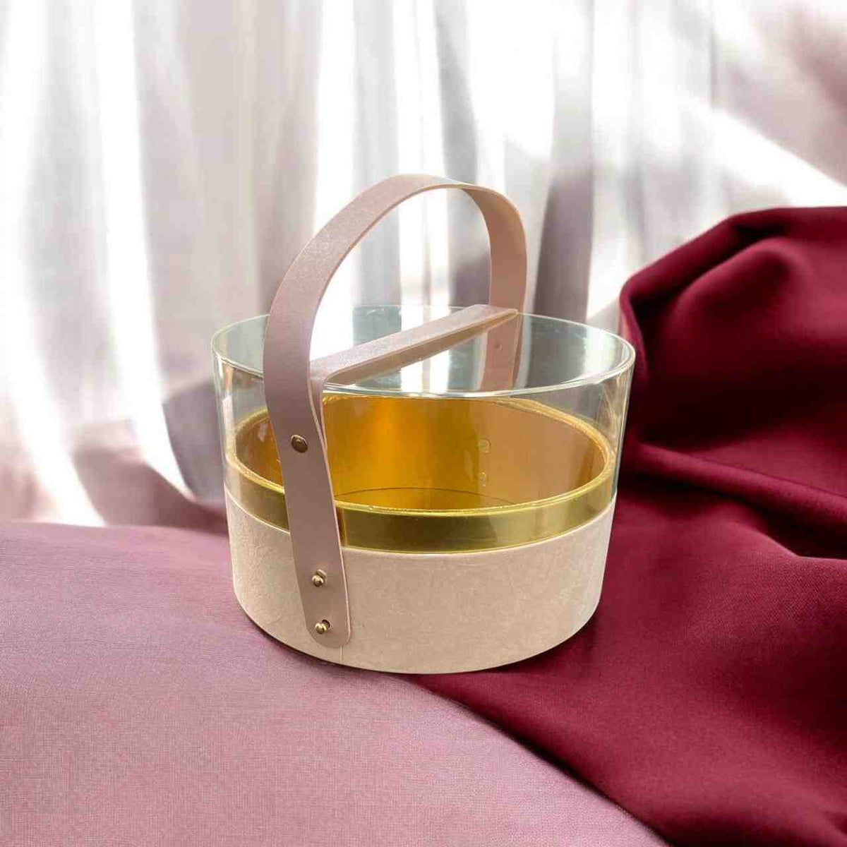 Luxury Faux Leather Gift Box with Transparent Lid | Gift Box