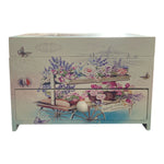 Chic Wooden Jewelry Box with Mirror | Storage Organizer | Trinket Box