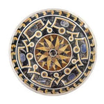 Luxury Printed Marble Trivet | Heat Resistant Round Ceramic Serving Pad