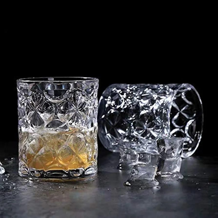 Delisoga Vintage Crystal Glasses | Set of 6