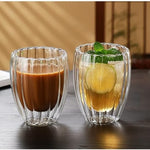 Lined Double Walled Coffee/Juice Drinking Glass