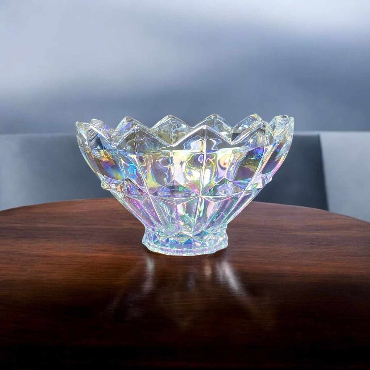 7-Pcs Tinted Glass Modern Desert Ice-Cream Sundae Bowl Set