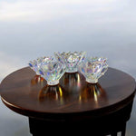 7-Pcs Tinted Glass Modern Desert Ice-Cream Sundae Bowl Set