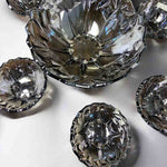 7-Pcs Tinted Glass Modern Desert Ice-Cream Sundae Bowl Set