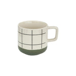 Geometric Patterned Ceramic Coffee Mugs