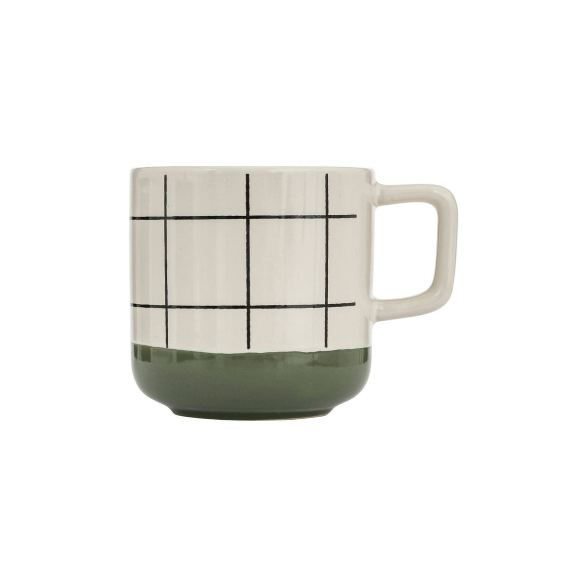Geometric Patterned Ceramic Coffee Mugs