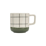 Geometric Patterned Ceramic Coffee Mugs