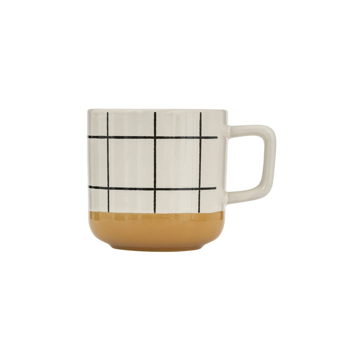 Geometric Patterned Ceramic Coffee Mugs