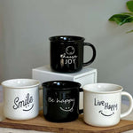 Happy Vibes Ceramic Coffee Mugs