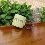 Colorful Round Handle Ceramic Mug – 280ml