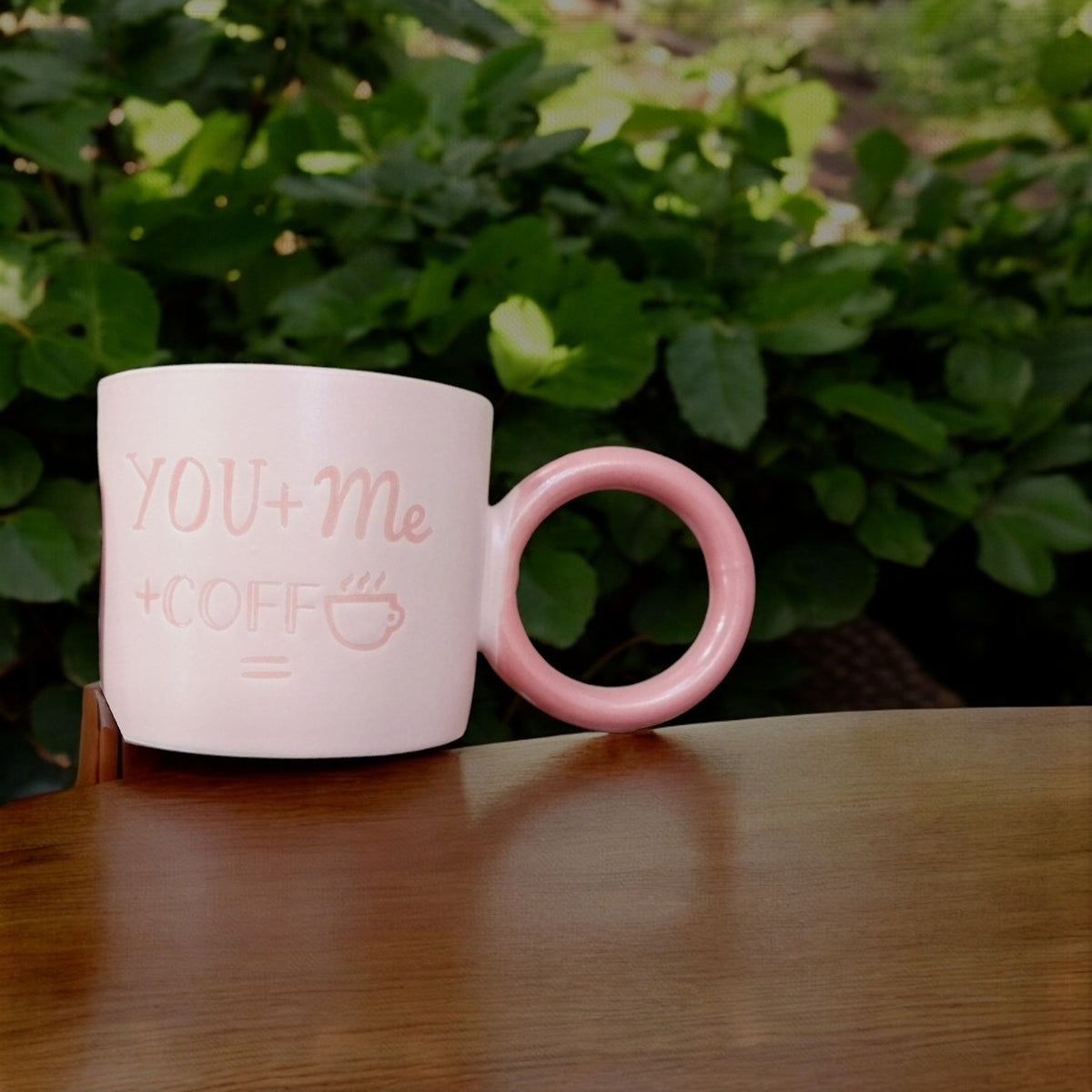 Colorful Round Handle Ceramic Mug – 280ml