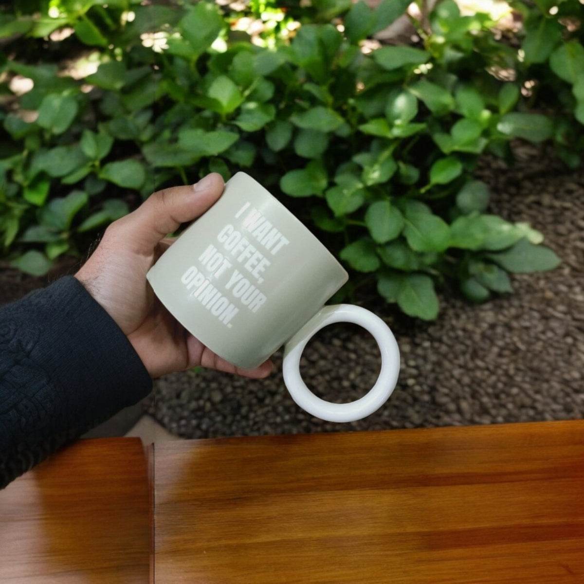 Colorful Round Handle Ceramic Mug – 280ml