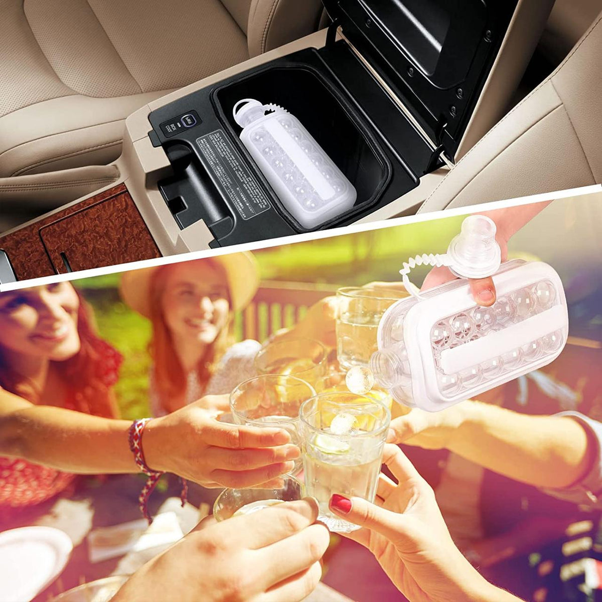 ڈھکنوں کے ساتھ سلیکون آئس ٹرے | آئس کیوب مولڈ | باورچی خانے کے لوازمات