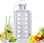 ڈھکنوں کے ساتھ سلیکون آئس ٹرے | آئس کیوب مولڈ | باورچی خانے کے لوازمات