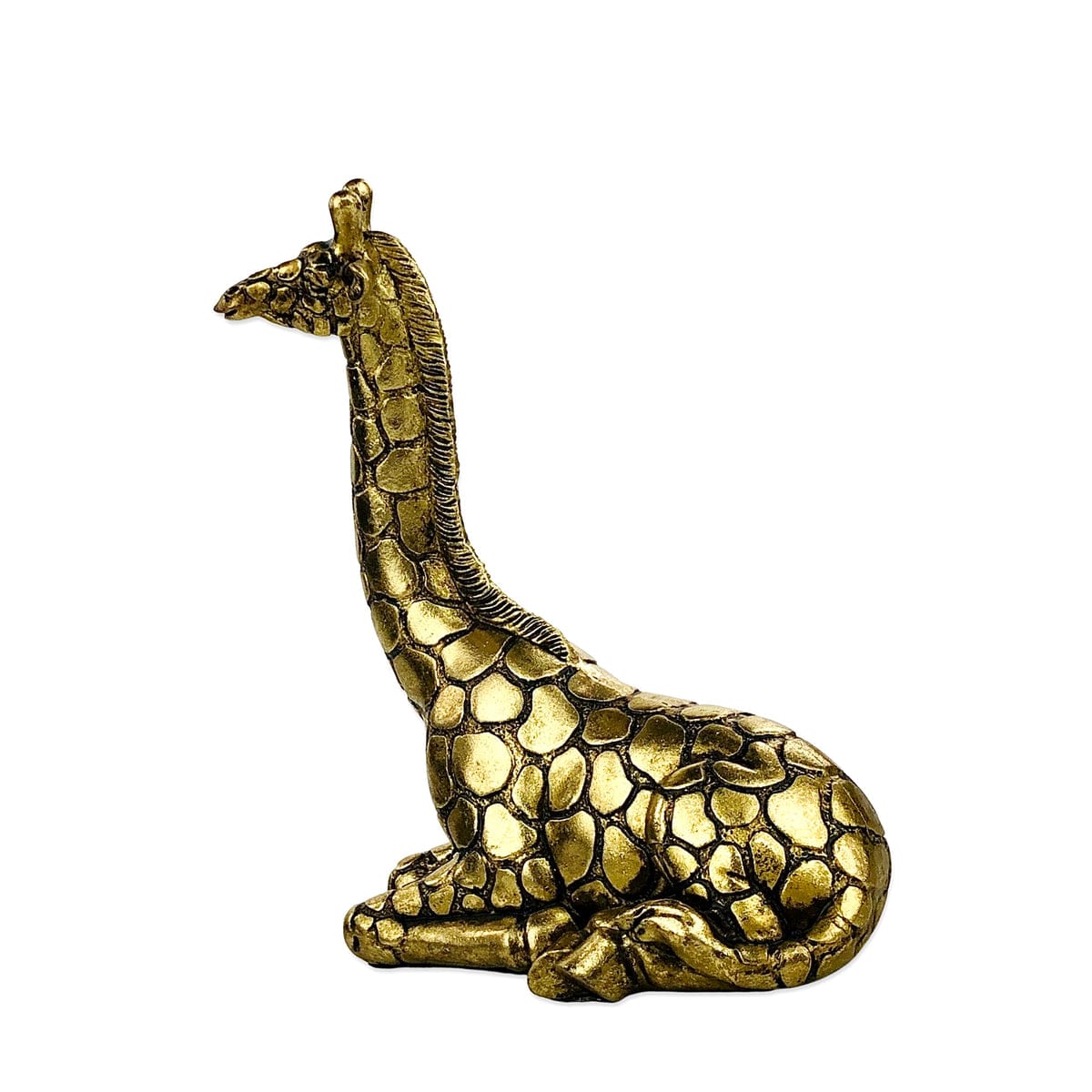 Elegant Gold Giraffe Figurine | Home Décor