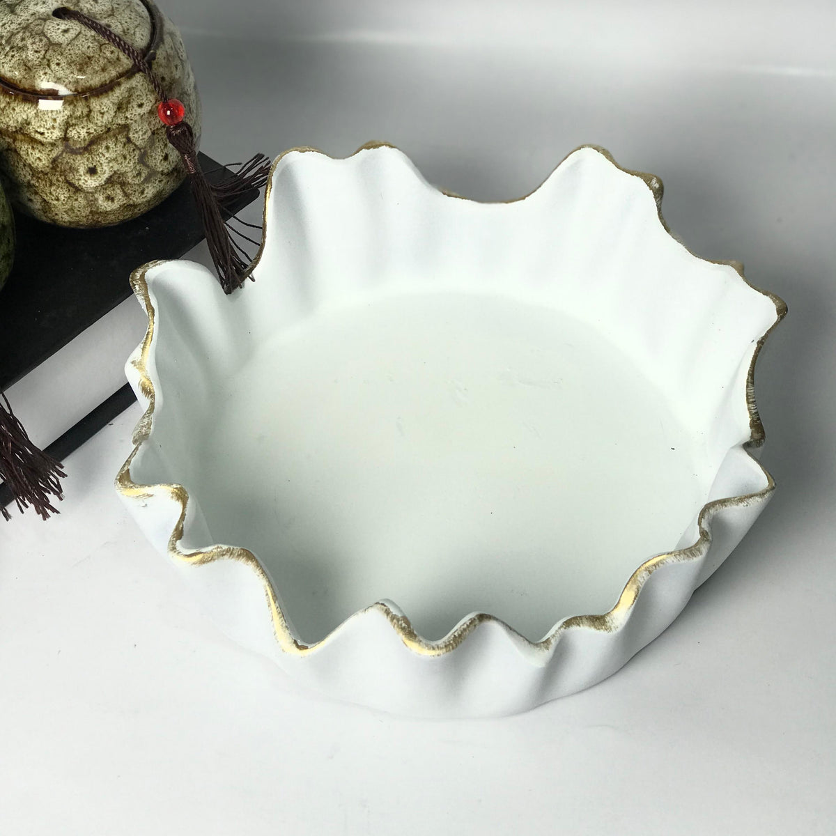 Wavy Trinket Tray | Ceramic Jewellery Tray/Dish