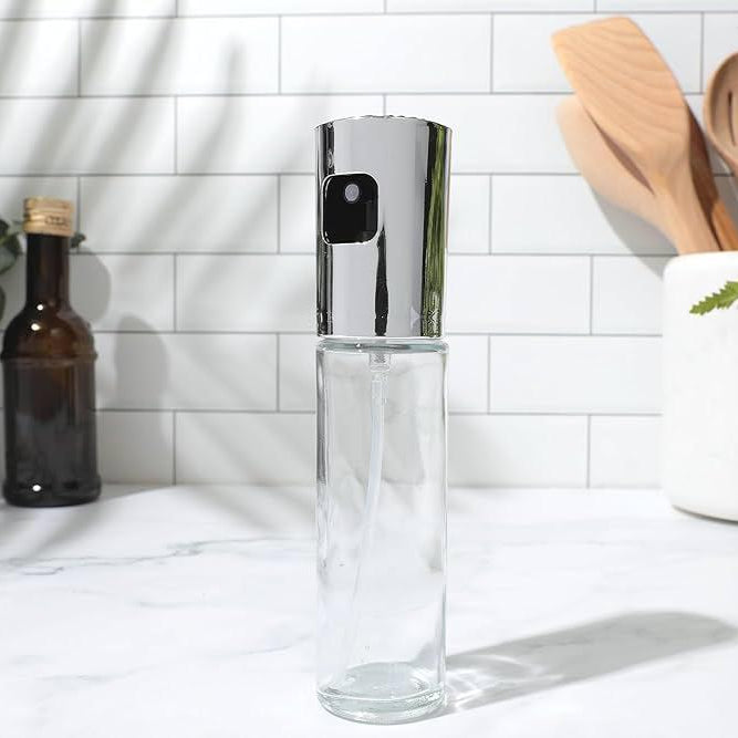 Oil Spray Pump Glass Bottle With Gold Top | Oil Dispenser