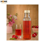 اسٹیل کے ڈھکن کے ساتھ گلاس دودھ ذخیرہ کرنے والی پانی کی بوتل