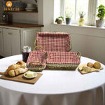 Cloth Covered Bread Basket | Set of 3