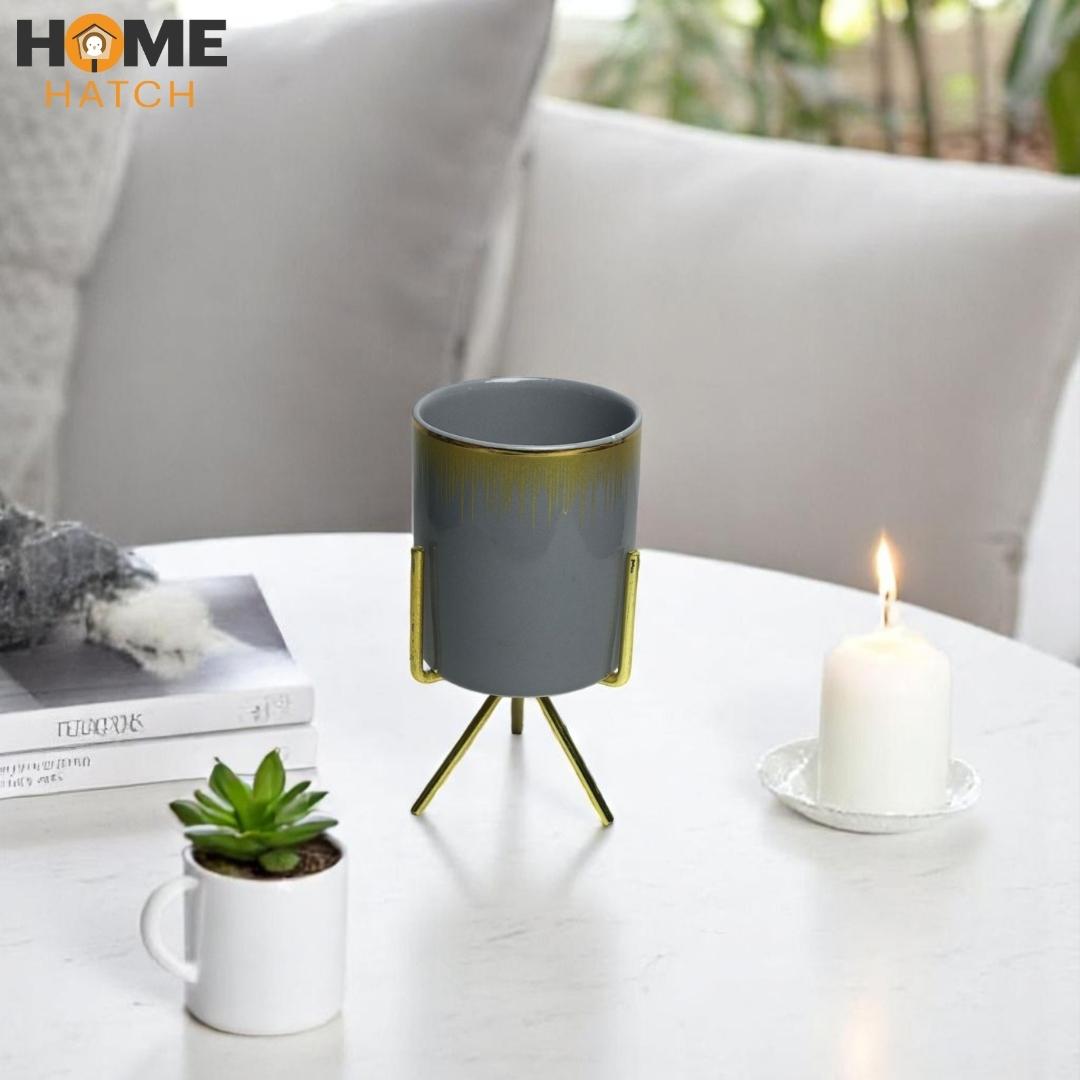 Desk Bloom Duo Holder | Planter | Pen Holder