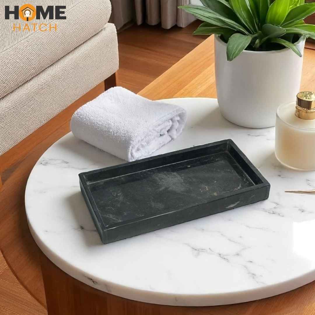 Elegant Rectangular Marble Tray