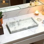 Elegant Rectangular Marble Tray